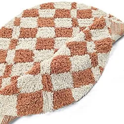 Tapete redondo - Atrani Natural Cotton Shaggy (laranja)