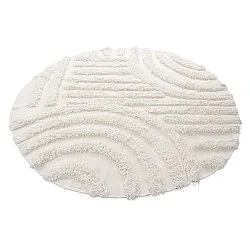Tapete redondo - Cazorla Natural Cotton Shaggy (off white)