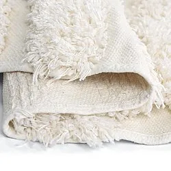 Tapete redondo - Cazorla Natural Cotton Shaggy (off white)