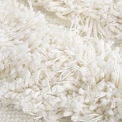 Tapete redondo - Cazorla Natural Cotton Shaggy (off white)