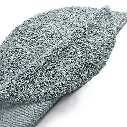 Tapete redondo - Combarro Solid Cotton Shaggy (azul claro)