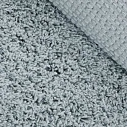 Tapete redondo - Combarro Solid Cotton Shaggy (azul claro)