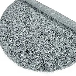 Tapete redondo - Combarro Solid Cotton Shaggy (azul claro)