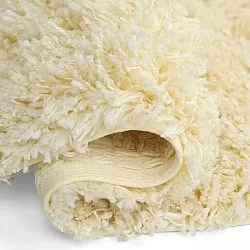 Tapete redondo - Combarro Solid Cotton Shaggy (amarelo claro)
