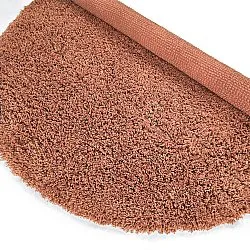 Tapete redondo - Combarro Solid Cotton Shaggy (laranja claro)