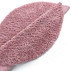 Tapete redondo - Combarro Solid Cotton Shaggy (rosa claro)