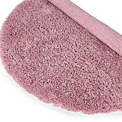 Tapete redondo - Combarro Solid Cotton Shaggy (rosa claro)