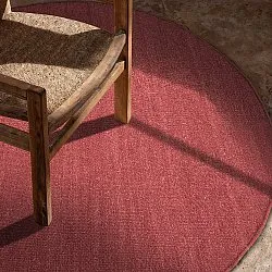 Tapete redondo - Hamilton (vermelho escuro)