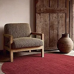 Tapete redondo - Hamilton (vermelho escuro)