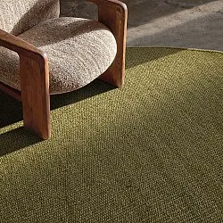 Tapete redondo - Hamilton (verde musgo)