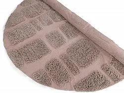 Tapete redondo - Otranto Natural Cotton Shaggy (taupe)