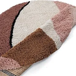 Tapete redondo - Perast Natural Cotton Shaggy (multi)