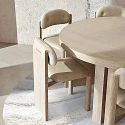 Tapete redondo - Sivota Natural Cotton Shaggy (off white)