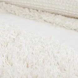 Tapete redondo - Sivota Natural Cotton Shaggy (off white)