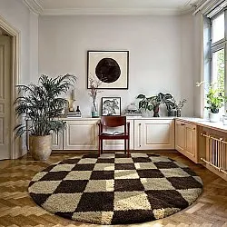 Tapetes redondos - Albi (marrom/bege)