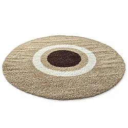 Tapetes redondos - Alsace (bege/branco/marrom)