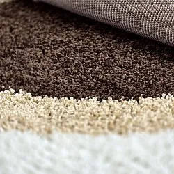 Tapetes redondos - Alsace (bege/branco/marrom)