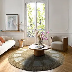 Tapetes redondos - Asilah (bege/branco)