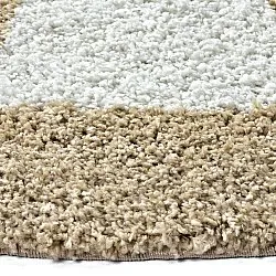 Tapetes redondos - Asilah (bege/branco)