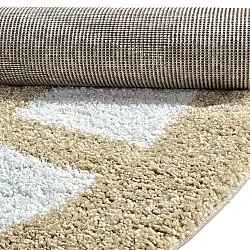 Tapetes redondos - Asilah (bege/branco)