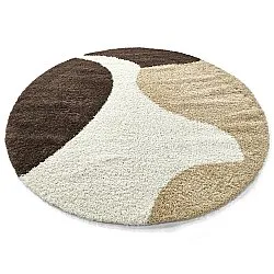 Tapetes redondos - Chiniot (marrom/bege/branco)