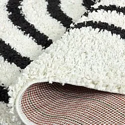 Tapetes redondos - Cluny (branco/preto)