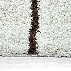 Tapetes redondos - Eze (branco/marrom)