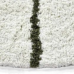 Tapetes redondos - Eze (branco/verde)