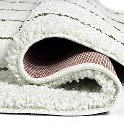 Tapetes redondos - Eze (branco/verde)