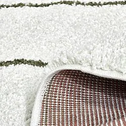 Tapetes redondos - Eze (branco/verde)