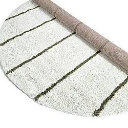 Tapetes redondos - Eze (branco/verde)