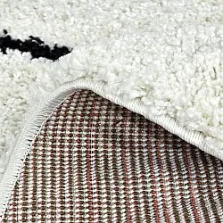 Tapetes redondos - Eze (branco/preto)