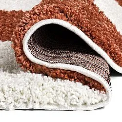 Tapetes redondos - Gordes (laranja/branco)