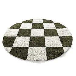 Tapetes redondos - Gordes (verde/branco)