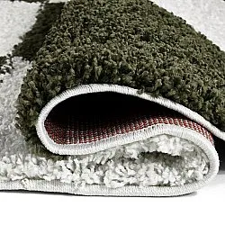 Tapetes redondos - Gordes (verde/branco)