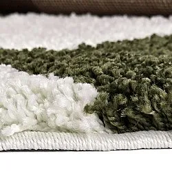 Tapetes redondos - Gordes (verde/branco)