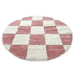 Tapetes redondos - Gordes (rosa/branco)