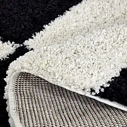 Tapetes redondos - Gordes (preto/branco)