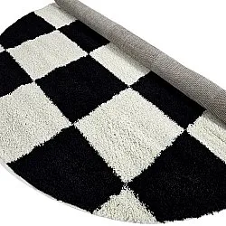 Tapetes redondos - Gordes (preto/branco)