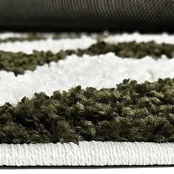 Tapetes redondos - Imilchil (branco/verde)