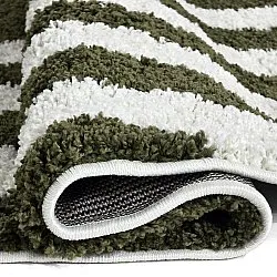 Tapetes redondos - Imilchil (branco/verde)