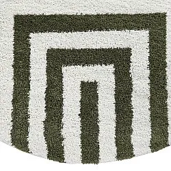 Tapetes redondos - Imilchil (branco/verde)