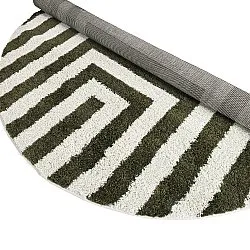 Tapetes redondos - Imilchil (branco/verde)