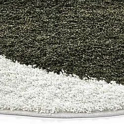 Tapetes redondos - Sanghar (branco/laranja/verde)