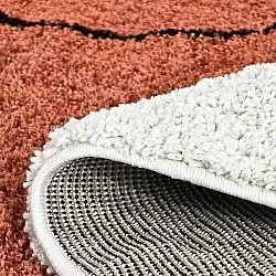 Tapetes redondos - Sanghar (branco/laranja/verde)