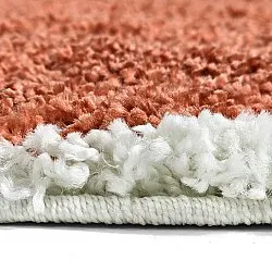 Tapetes redondos - Sanghar (branco/laranja/verde)