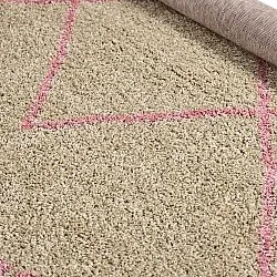 Tapetes redondos - Tiznit (bege/rosa)