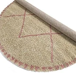 Tapetes redondos - Tiznit (bege/rosa)