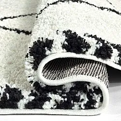 Tapetes redondos - Tiznit (branco/preto)