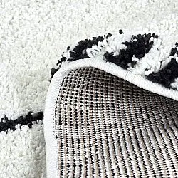 Tapetes redondos - Tiznit (branco/preto)